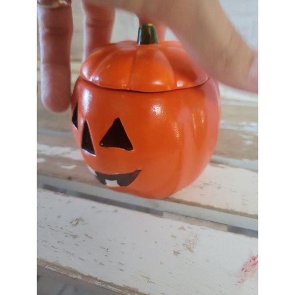 Ceramic pumpkin candle decor vintage steampunk - Picture 2 of 6